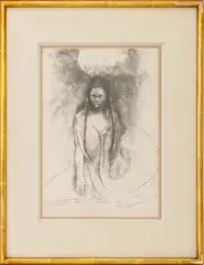 L'Intelligence fut a moi! Je devins le Buddha" [Intelligence was Mine! I Became the Buddha] by Odilon Redon, Lithograph, sold Jan 2026