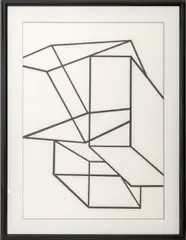 Untitled (Cubes) by Al Held, 1969, Lithograph on Strathmore Paper, sold Jan 2026