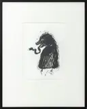 Snake Tongue by Robert Dandarov, 1985, Mixed Media on Paper, sold Jan 2026