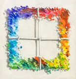 Untitled (Rainbow and Knots) by Domenick Capobianco, Watercolor and Graphite on Paper, sold Jan 2026