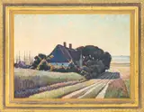 Seaside Landscape Scene by Franz Dubbick, 1948, Oil on Panel, sold Jan 2026