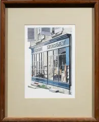 Perigueux by Stan Beckman, watercolor, sold Oct 2024
