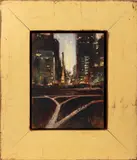 Columbus Circle by Walter Rane, 2008, Oil on Panel, sold Jan 2026