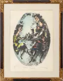 Mother Playing by Chaim Gross, Lithograph, sold Jan 2026