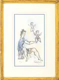 Dancing Mother by Chaim Gross, Lithograph in Colors, sold Jan 2026
