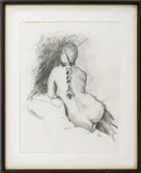 Nude #5 by Joan Polzin, Charcoal on Paper, sold Jan 2026