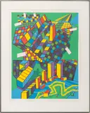 City 372 by Risaburō Kimura, 1979, Serigraph in Colors, sold Jan 2026