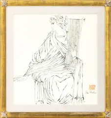 Youth with Cithara by Ben Shahn, Lithograph, sold Jan 2026
