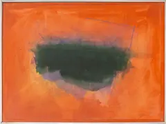 Abstract Composition in Red by Cleve Gray, 1974, Watercolor on Paper, sold Feb 2026