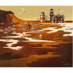 Untitled by Charles Wysocki, oil on canvas, sold Nov 2024
