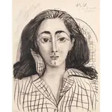 Jacqueline by Pablo Picasso, 1958, lithograph, sold Nov 2024