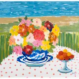 Still Life with Flowers by John Botz, acrylic on canvas, sold Nov 2024