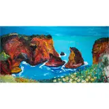 Untitled by Peter Dean, oil on canvas with glitter, sold Nov 2024