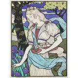 Grafton Gallery by Eugene Grasset, 1893, lithograph in colors, sold Nov 2024