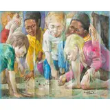 Untitled by Raymond Howell, Marble," oil on canvas, sold Nov 2024