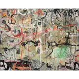 Abstract with Pink and Gray by Barbara Vos, 1992, oil on canvas, sold Nov 2024