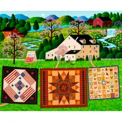 Untitled by Charles Wysocki, oil on canvas, sold Nov 2024