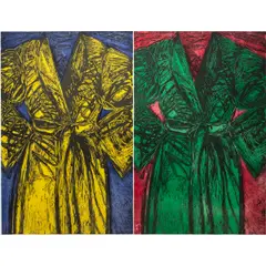 Kindergarten Robes by Jim Dine, 1983, woodcut in colors, sold Nov 2024