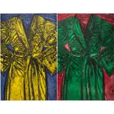 Kindergarten Robes by Jim Dine, 1983, woodcut in colors, sold Nov 2024
