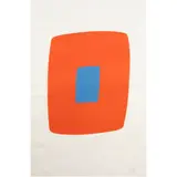 Orange with Blue," 1964-65 by Ellsworth Kelly, lithograph in colors, sold Nov 2024