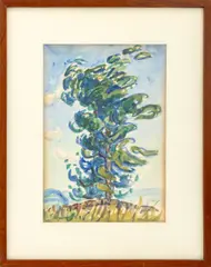 Tree Study by Allen Tucker, Watercolor on Paper, sold Feb 2026