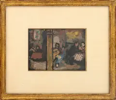 Cantina by Robert Philipp, Gouache on Paper, sold Feb 2026