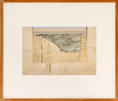 Untitled (Castle) by Varujan Boghosian, 1978, Collage, sold Feb 2026