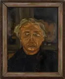 Impasto Portrait of a Man by Charles Blum, 1948, Oil on Canvas, sold Feb 2026
