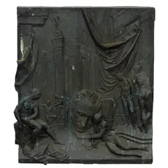 Untitled by A Sabin Howard, bronze figural relief: Thinking Stages, sold Nov 2024