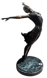 Kelly II by Mario Jason, 1985, bronze sculpture on marble base, sold Dec 2024