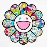 Untitled by Takashi Murakami, screenprint with glitter, sold Dec 2024
