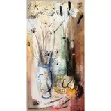 Untitled by Patricia Cunningham, oil on board, sold Dec 2024