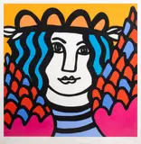 Sanji by Toby Judith Klayman, 1972, screenprint, sold Dec 2024
