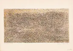 Beach Horizontal Composition by Manfred Schwartz, Lithograph in Colors on Paper, sold Feb 2026