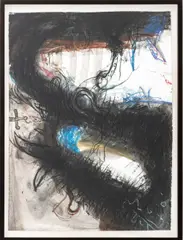 Abstract Composition by Robert Dandarov, 1987, Mixed Media on Paper, sold Feb 2026
