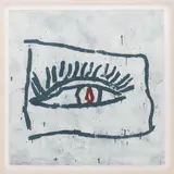 Untitled (Eye) by Donald Baechler, 1984, Screenprint in Colors on Stonehenge Paper, sold Feb 2026
