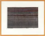 La Noria en el Rio" [The Waterwheel on the River] by Carlos Rojas, 1970, Mixed Media on Handmade Paper, sold Feb 2026