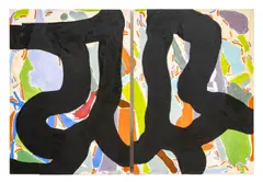 Untitled Diptych by Jack Roth, 1977, Acrylic on Canvas, sold Feb 2026