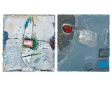 Abstract Composition by Elfi Schuselka, Oil on Canvas, sold Feb 2026