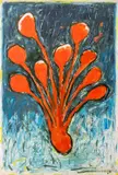 Schrei Wurz" [Shout Root] by Elfi Schuselka, Acrylic on Paper, sold Feb 2026