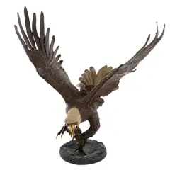 Untitled by Mario Nardini, bronze life size eagle sculpture, sold May 2026
