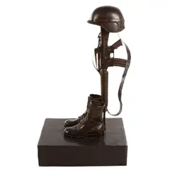 Untitled by Richard C Rist, bronze "Fallen Soldier" sculpture, sold May 2026