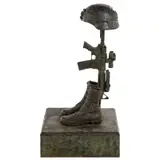 Untitled by Richard C Rist, bronze "Special Forces Fallen Soldier" sculpture, sold May 2026