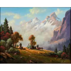 Untitled by Heinie Hartwig, oil on board, sold Dec 2024