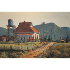 Southern California Country Scene by Ben Abril, oil on canvas, sold Dec 2024