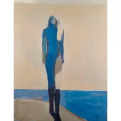 Bather by Jamie Chase, 2006, acrylic on canvas, sold Dec 2024