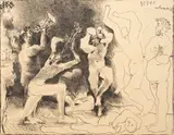 La Dance des Faunes by Pablo Picasso, 1957, lithograph on Arches, sold Dec 2024