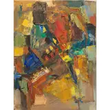 Tide Pool by Mason Wells, 1958, oil on canvas, sold Dec 2024