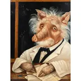 Albert Einswine by Pamela Silin-Palmer, 1984, oil on board, sold Dec 2024