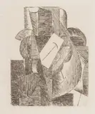 L'Homme au Chapeau," (1914) by Pablo Picasso, etching, sold Dec 2024